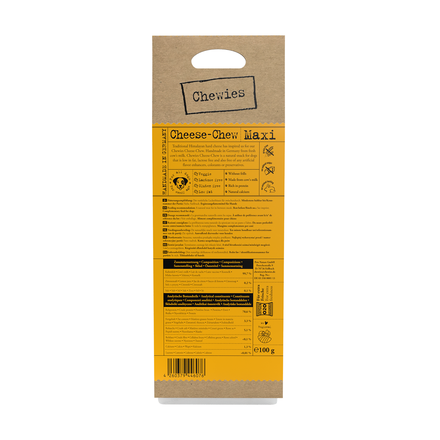 Chewies - Kau-Käse "Maxi" 100g