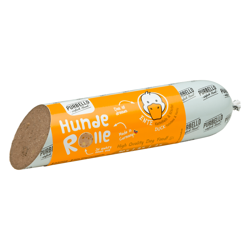 Purbello - HundeRolle "Ente mit Kartoffeln und Kräutern" 400g