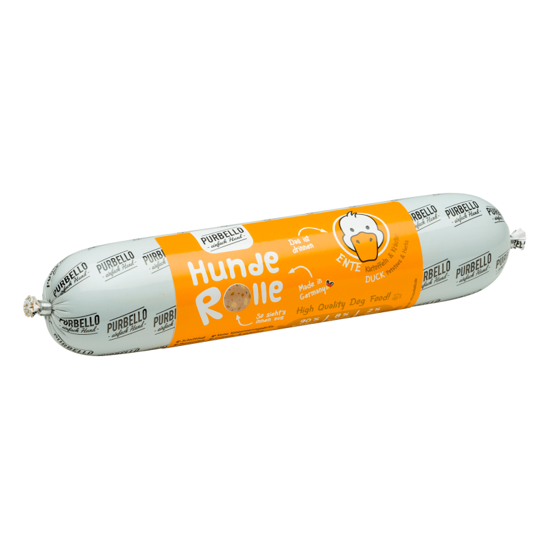 Purbello - HundeRolle "Ente mit Kartoffeln und Kräutern" 400g