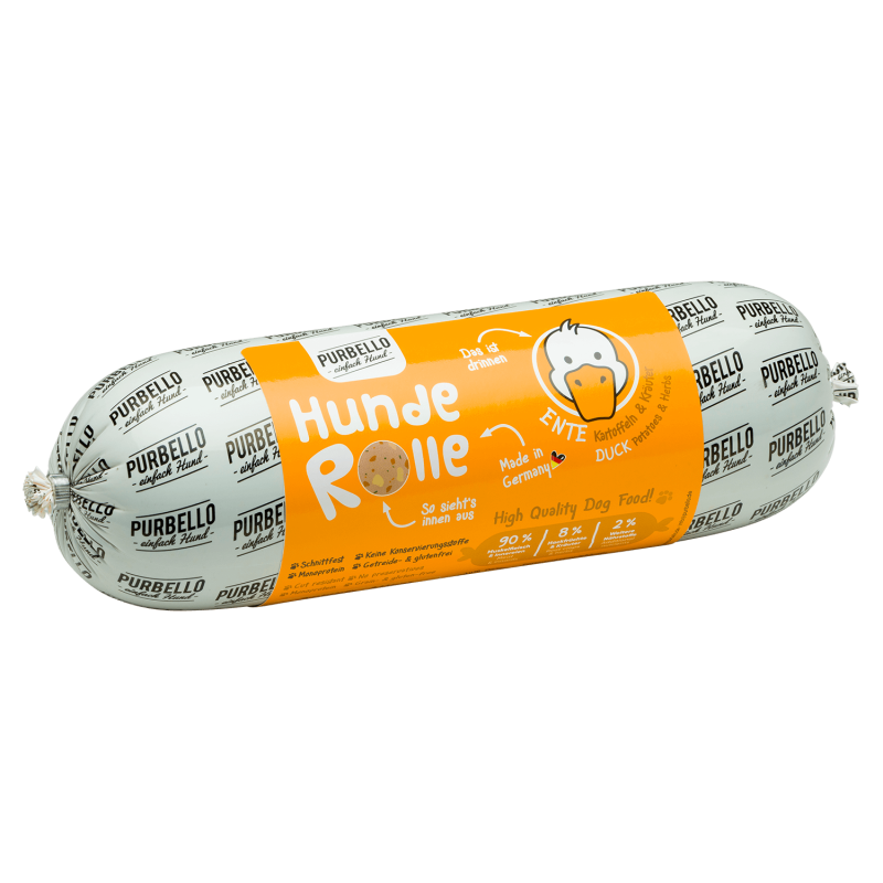 Purbello - HundeRolle "Ente mit Kartoffeln und Kräutern" 800g