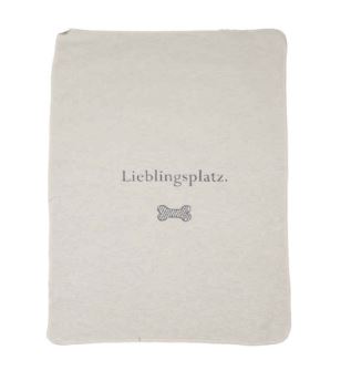 David Fussenegger - Hundedecke "Lieblingsplatz" 90x70cm rohweiß