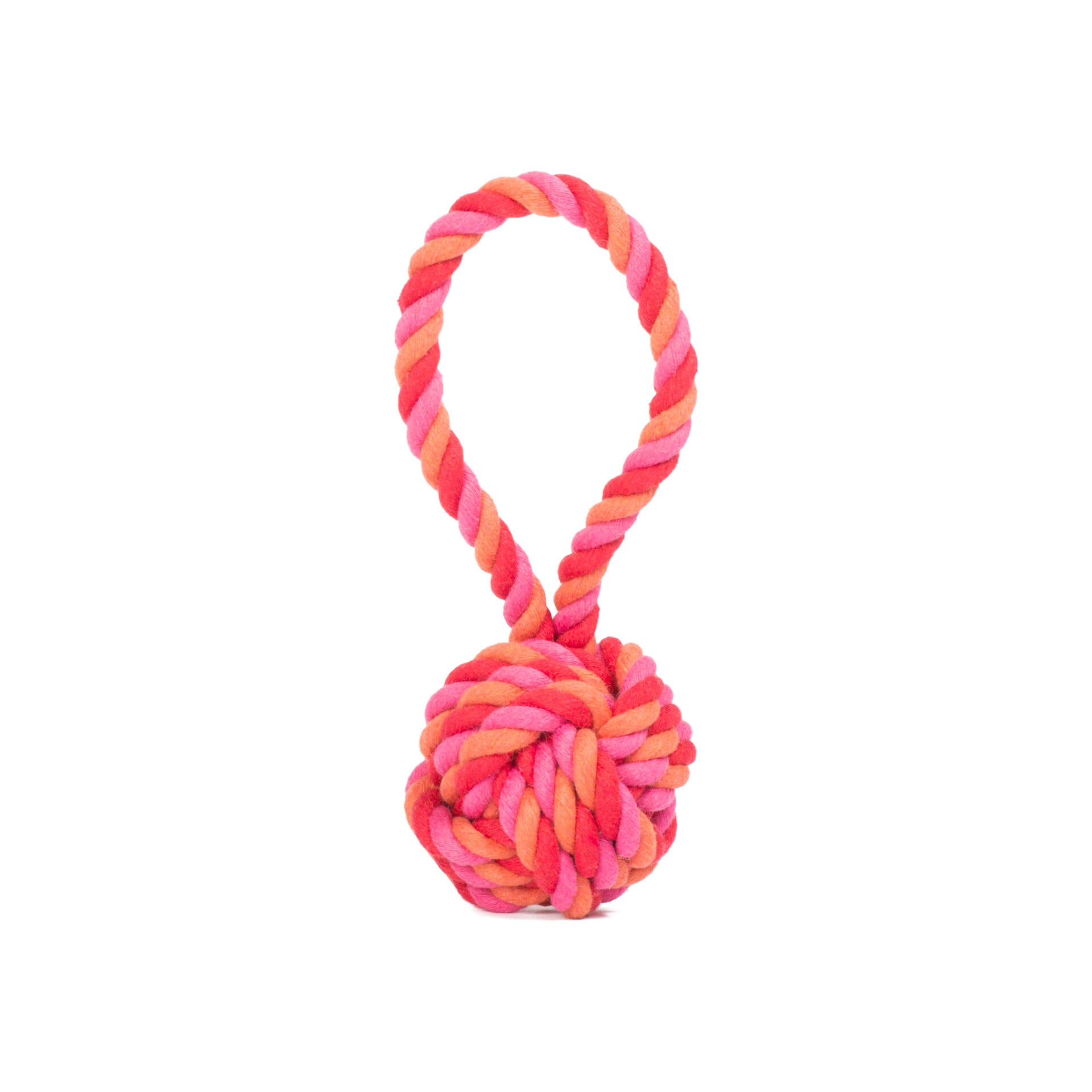 Laboni - Baumwollspielzeug "MINI Ball mit Schlaufe" rosa