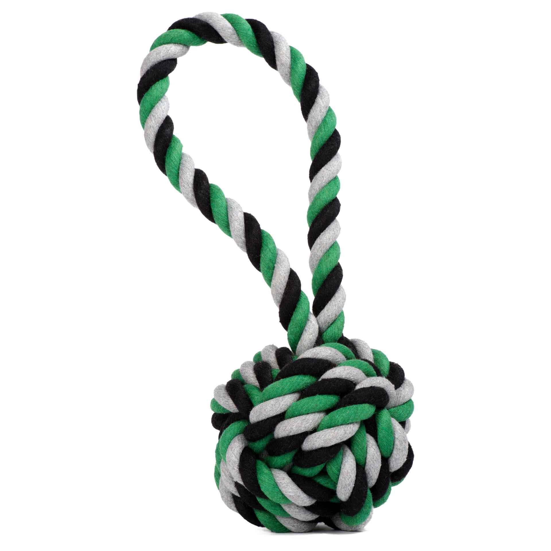 Laboni - Baumwollspielzeug "MEGA Ball mit Schlaufe" grün
