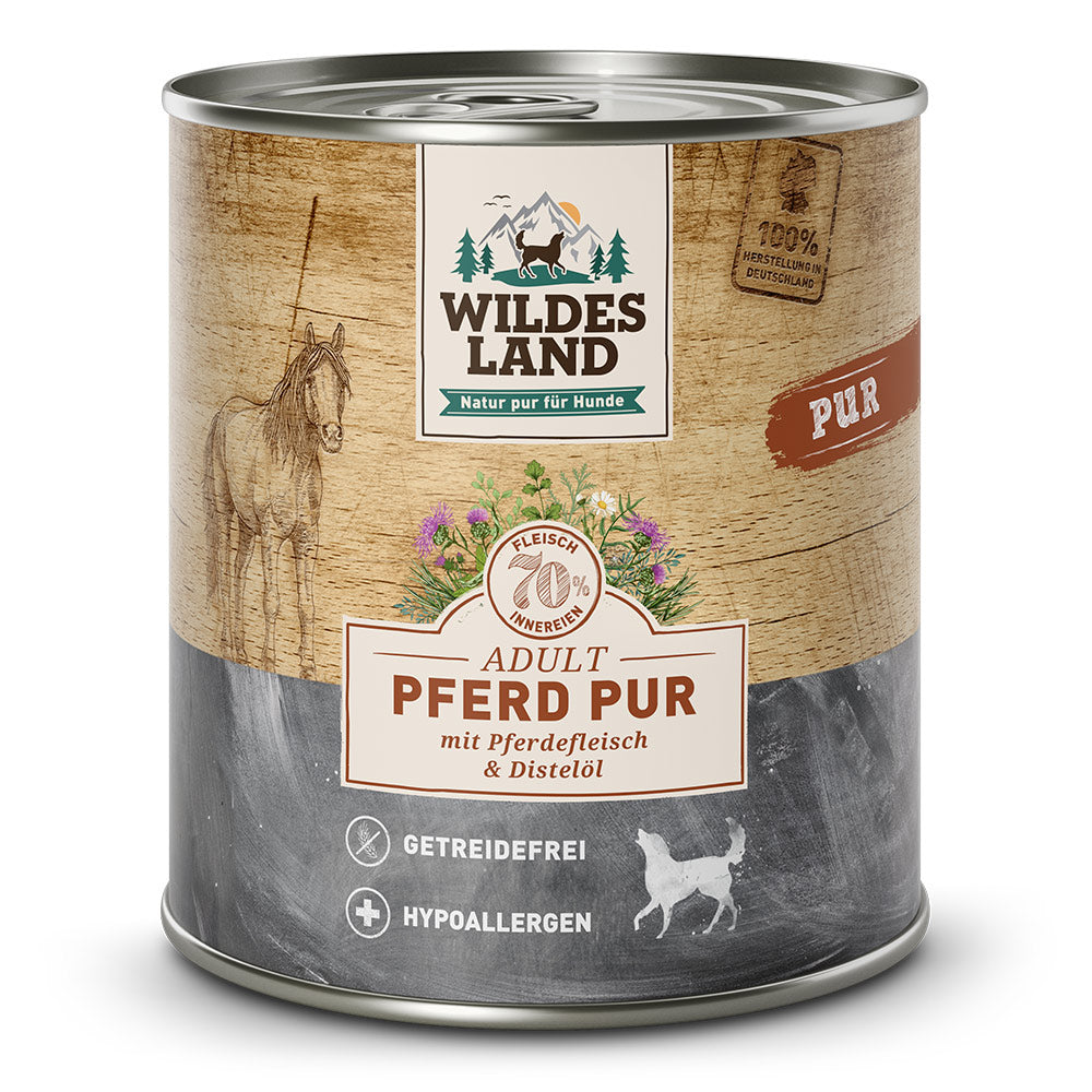 Wildes Land - Pur "Pferd mit Distelöl" 800g