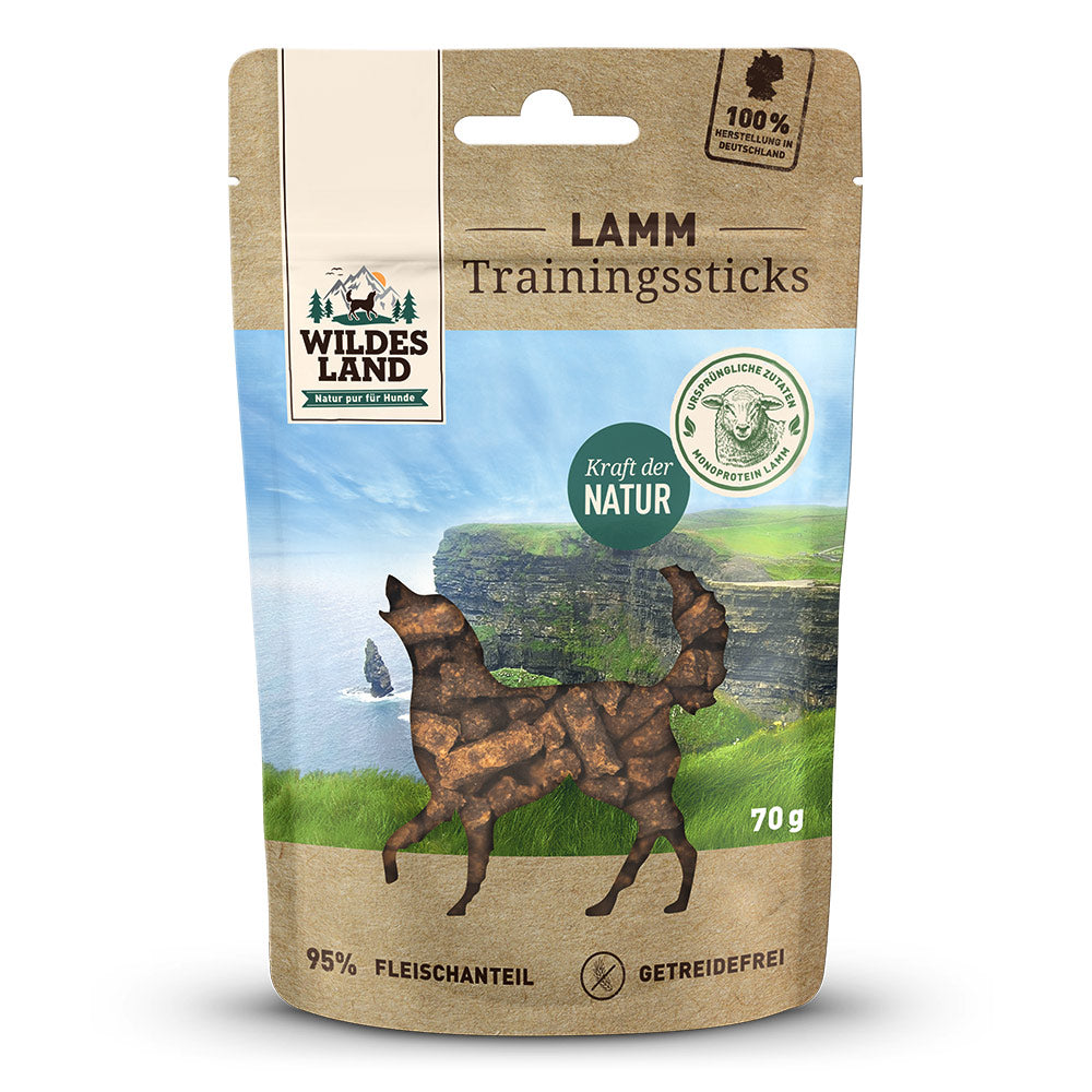 Wildes Land - Trainingssticks "Lamm" 70g
