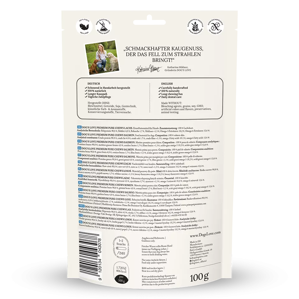 Dog's Love - "Pure Chews" Lachs