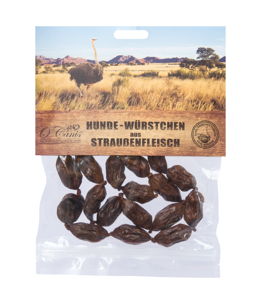 O'Canis - Würstchen "Strauß" 100g
