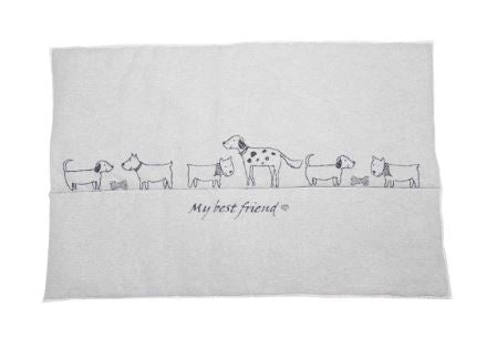 David Fussenegger - gefütterte Hundematte "My best friend" 120x80cm filz