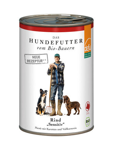 defu - BIO Nassfutter "Rind Sensitiv Hunde-Menü" 410g