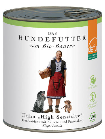 defu - BIO Nassfutter "Huhn High-Sensitive Hunde-Menü" 820g