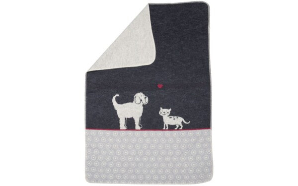 Kopie von David Fussenegger`s Hundedecke "Hund und Katze" 90x70cm