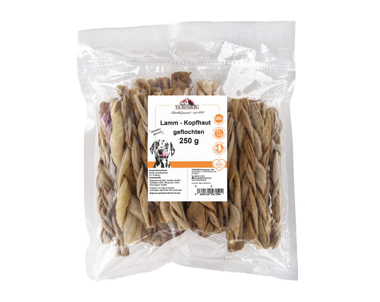 Tackenberg - Ziegenkopfhaut "geflochten" 250g