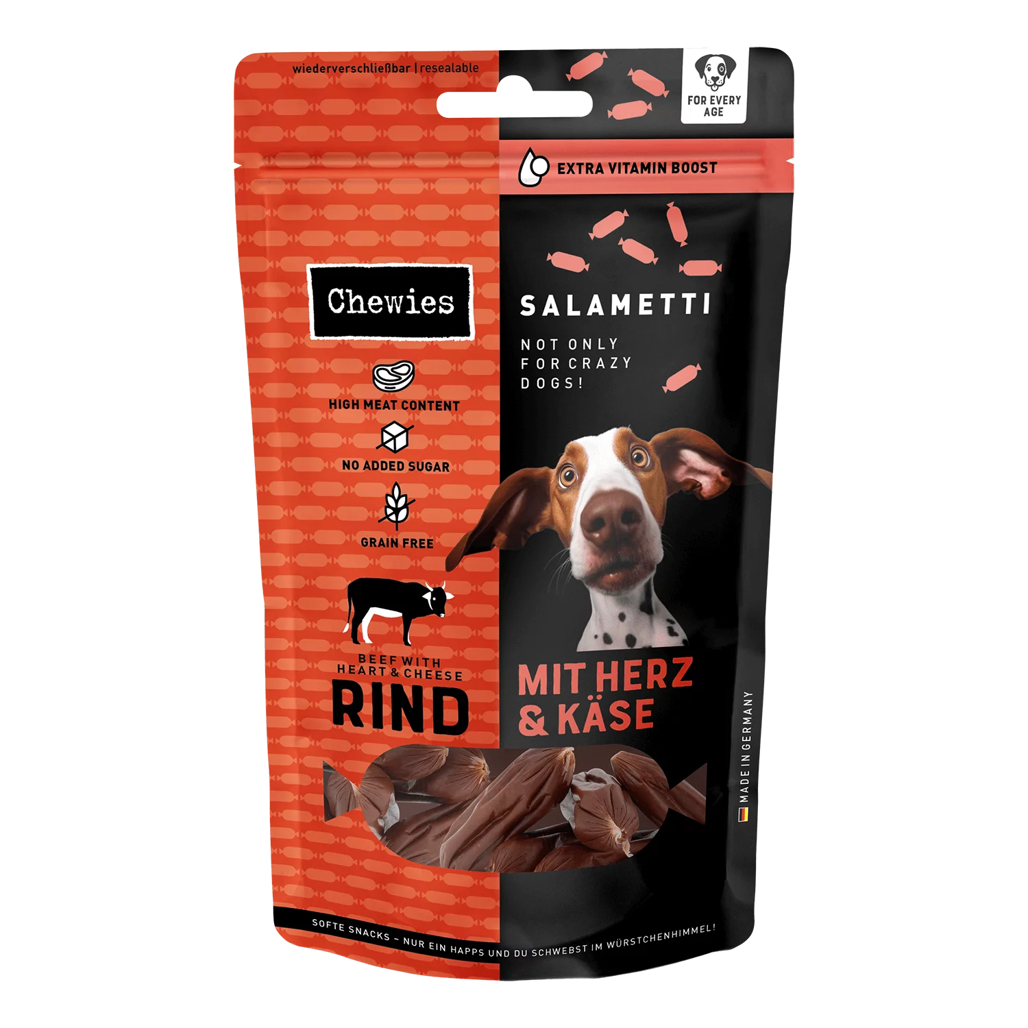 Chewies - Salametti "Rind, Herz & Käse" 200g