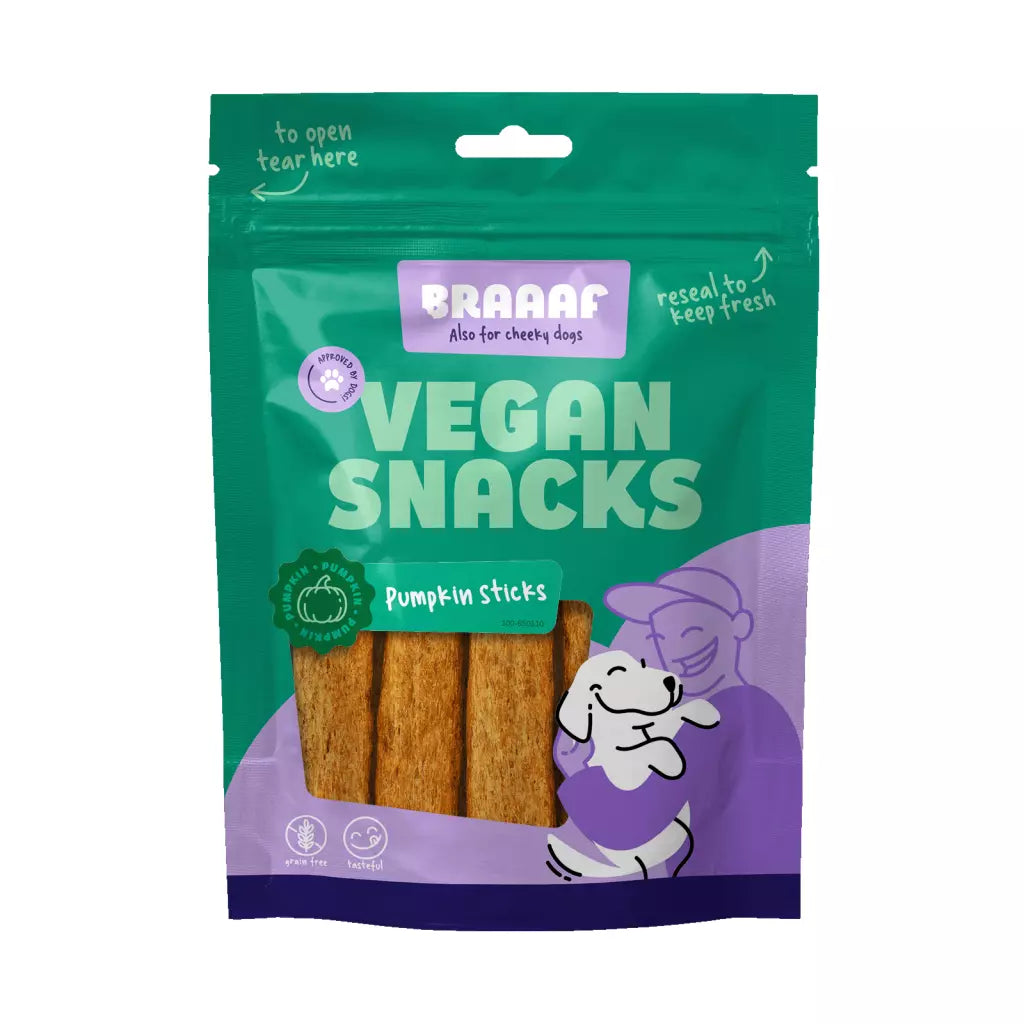 Braaaf - Vegan Snack "Kürbis Stick" 80g