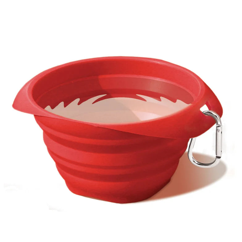 Kurgo - Reisenapf "Collaps-a-bowl" in rot