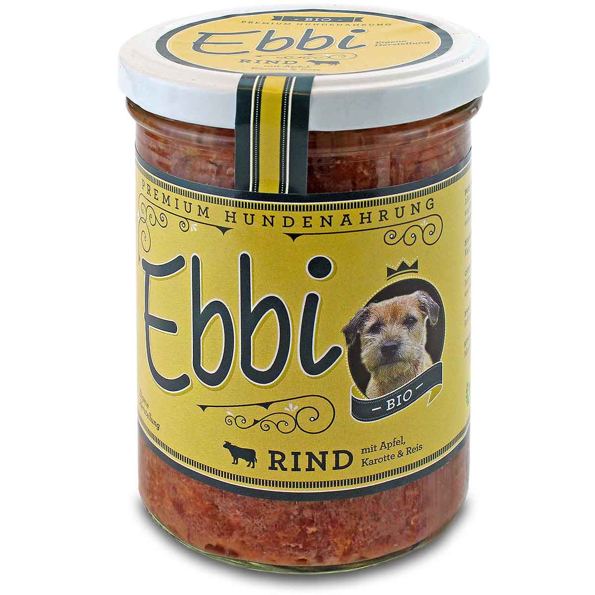 Wuff & Mau - Nassfutter Ebbi "Bio Rind" 400g