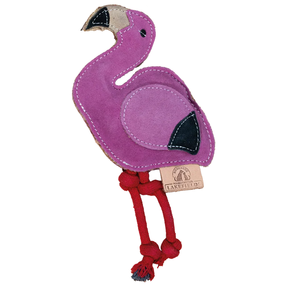 Lakefields - Lederspielzeug Flamingo
