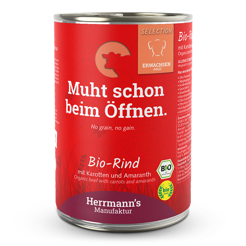 Herrmann's - Bio Rind mit Karotten und Amaranth 400g