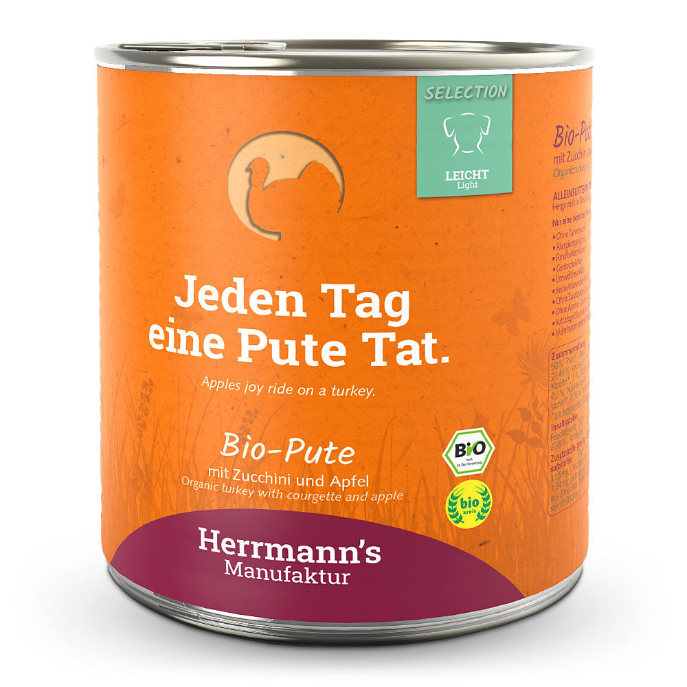 Herrmann's - Bio Pute mit Zucchini und Apfel 800g