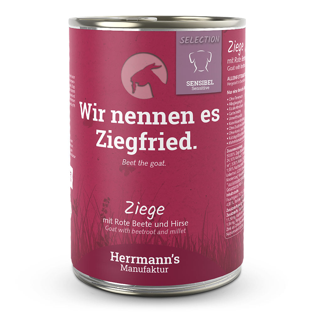 Herrmann's - Ziege mit rote Beete und Hirse 400g