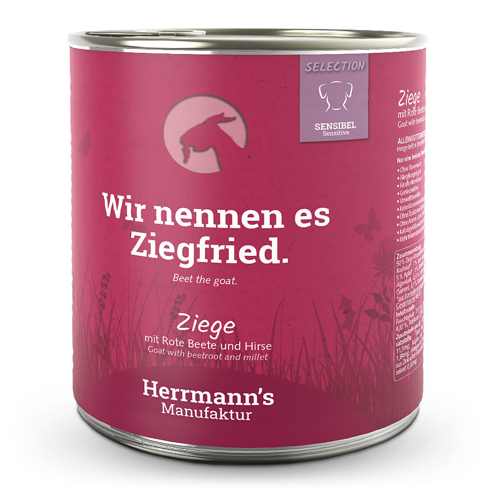 Herrmann's - Ziege mit rote Beete und Hirse 800g
