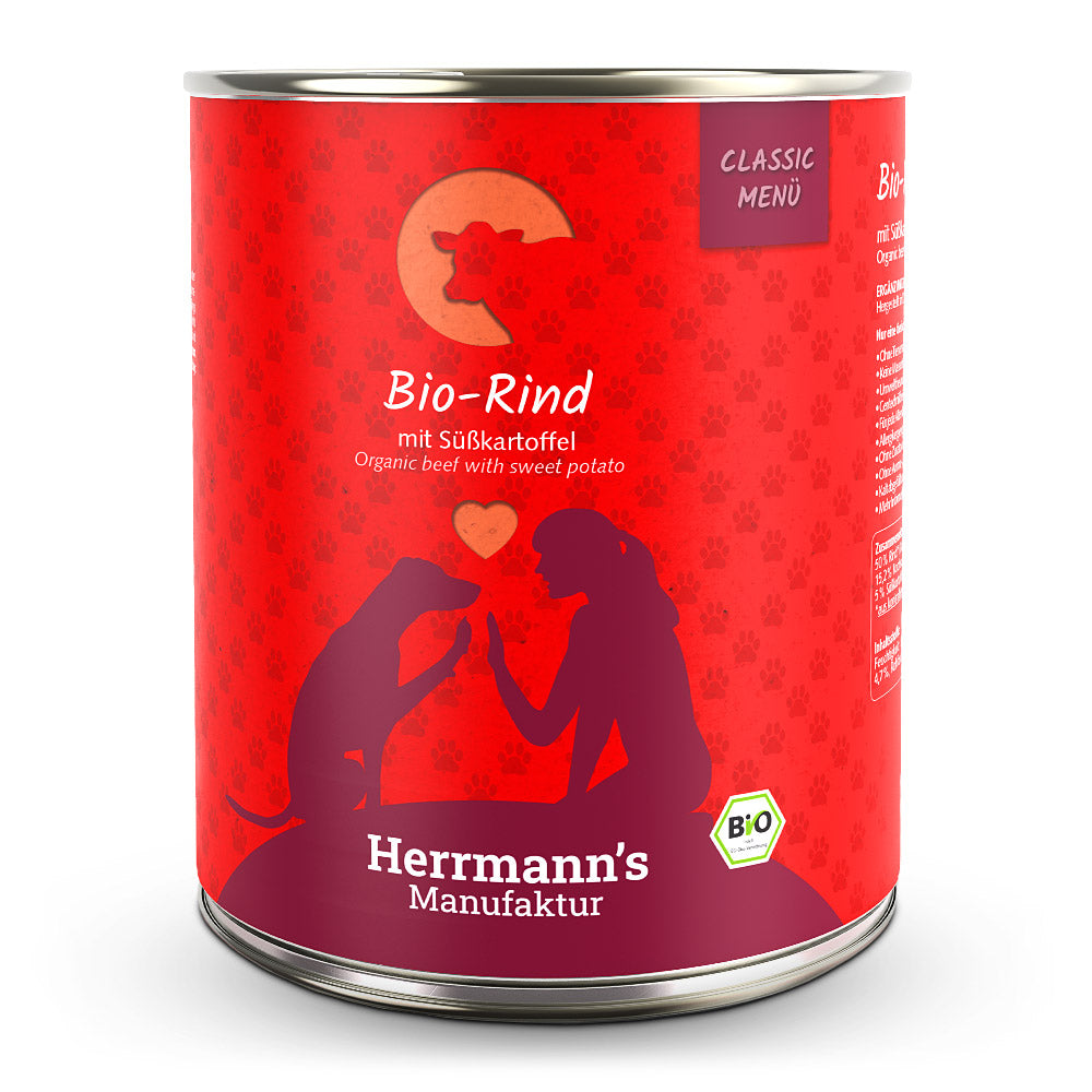 Herrmann's - Bio Rind mit Süsskartoffel 800g