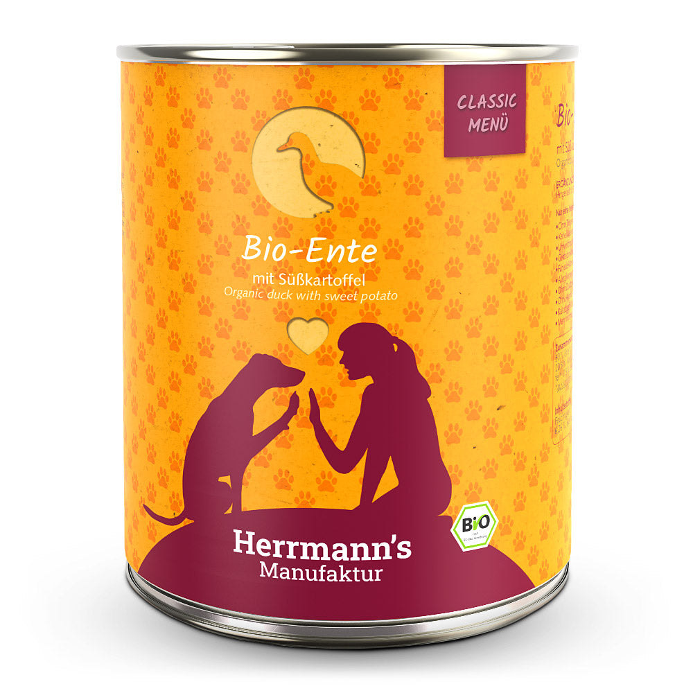 Herrmann's - Bio Ente mit Süßkartoffeln 800g