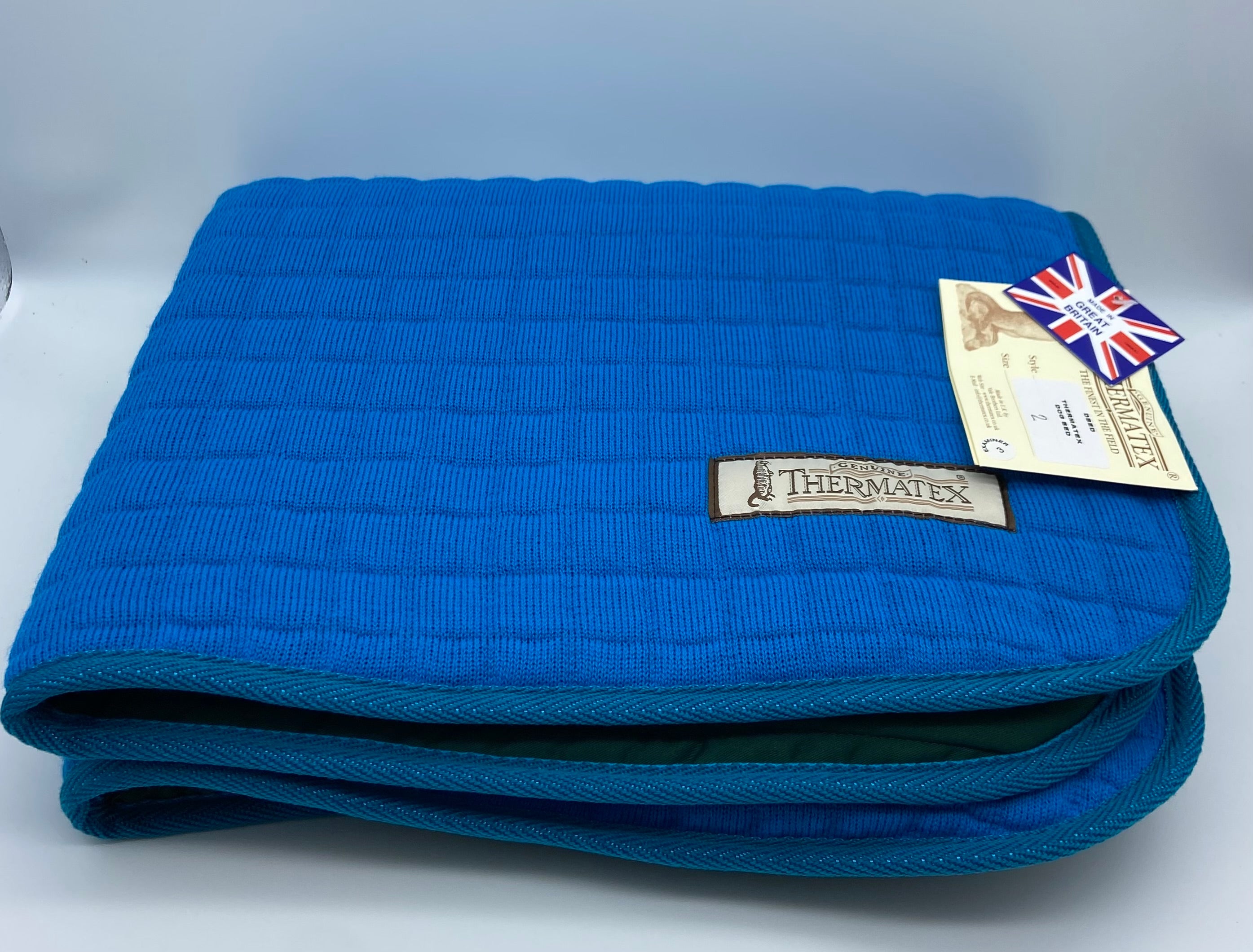 Thermatex - Robuste Decke aus England "petrol" #3