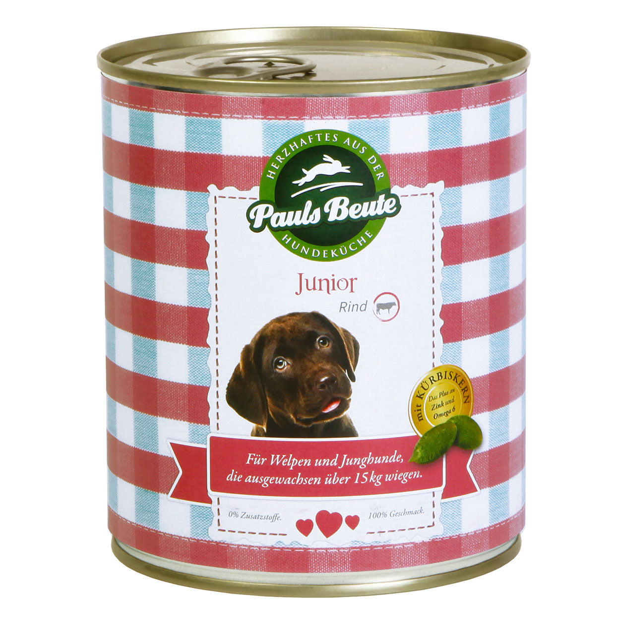 Pauls Beute JUNIOR "Rind getreidefrei - mit Kürbis, Karotte & Apfel" 800g