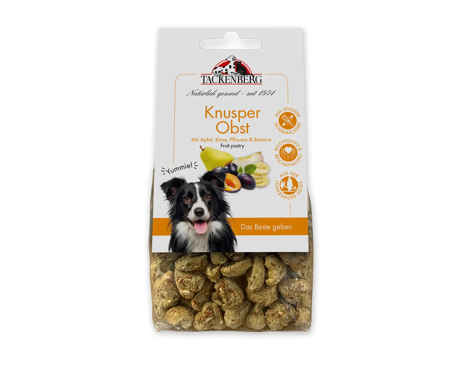 Tackenberg - Hundegebäck "Knusper Obst" 125g