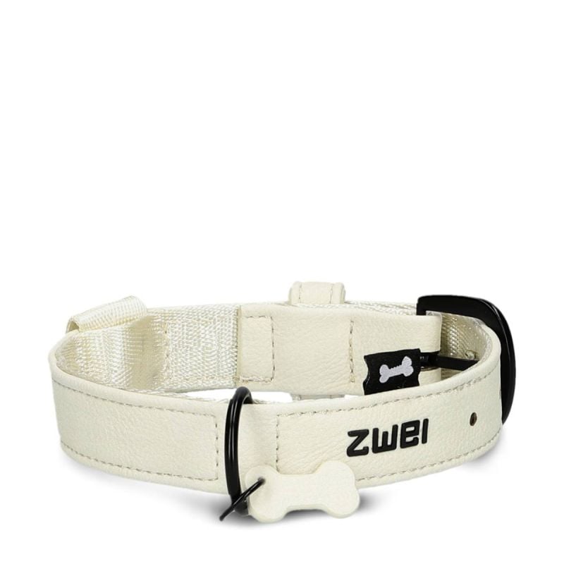 ZWEI - Halsband "Leo" in weiß