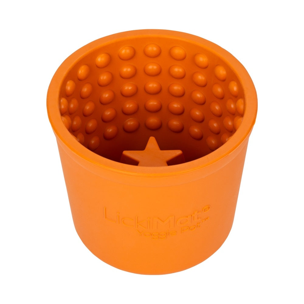 LickiMat - Yoggie Pot "orange" ø 9,5 x 9,5cm