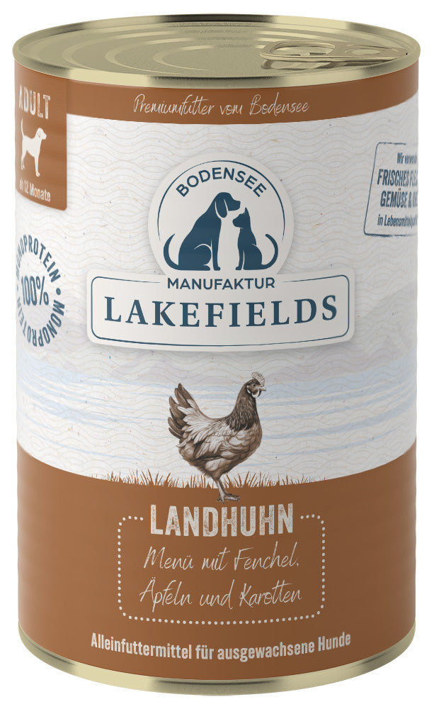 Lakefields - "Landhuhn - mit Fenchel, Äpfeln und Karotten"