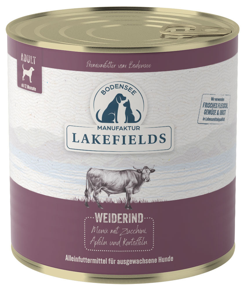 Lakefields - "Weiderind - mit Zucchini, Äpfeln und Kartoffeln"