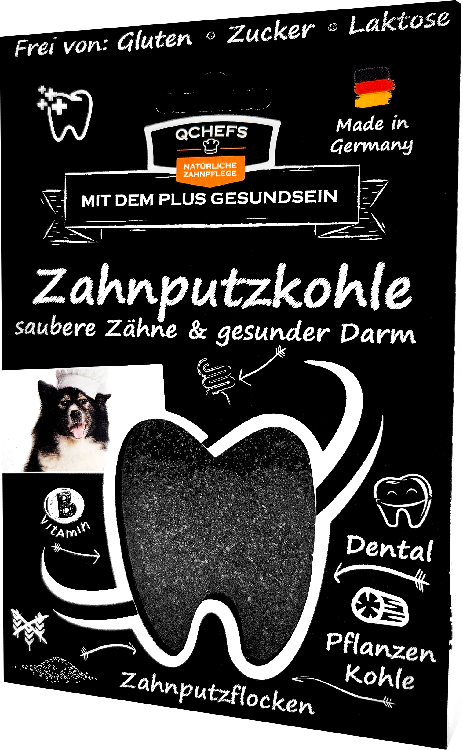 QCHEFS - Zahnputzkohle 80g