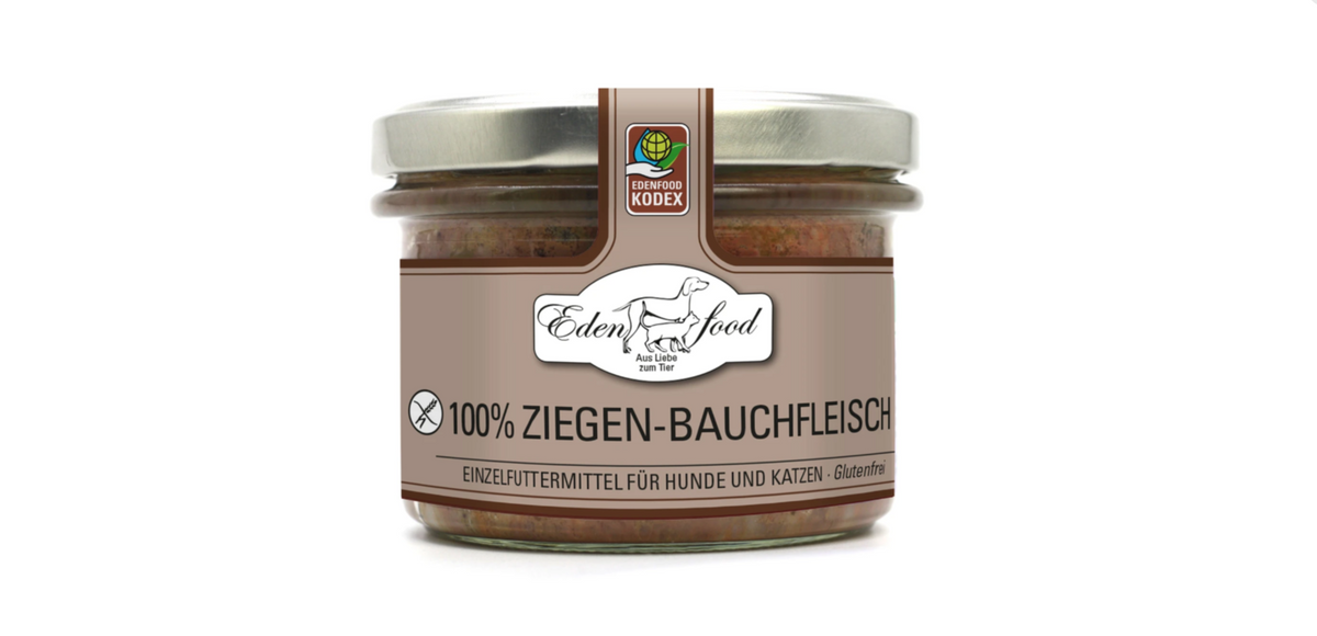 Edenfood - 100% Bio-Ziegen-Bauchfleisch 170g