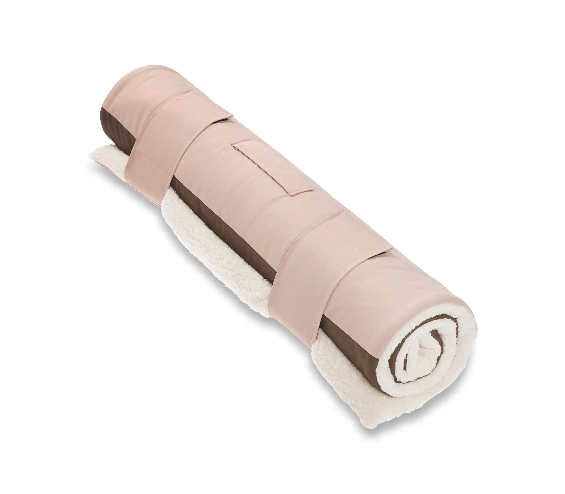 Wolters - Reisedecke "Upcycling Vagabund" champagner/trüffel