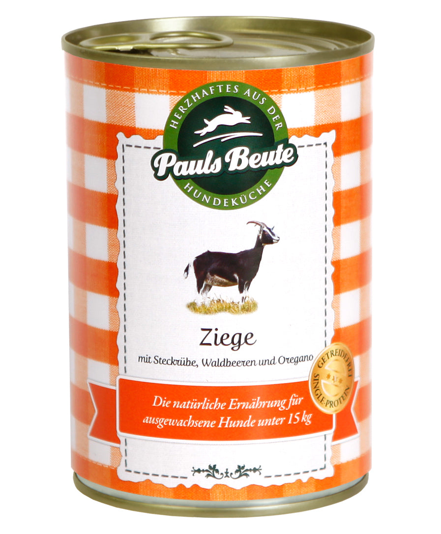 Pauls Beute - "Ziege getreidefrei - mit mit Steckrübe, Waldbeeren und Oregano" 400g