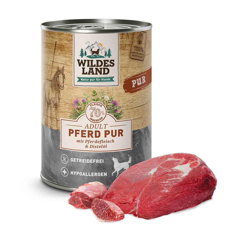 Wildes Land - Pur "Pferd mit Distelöl" 800g