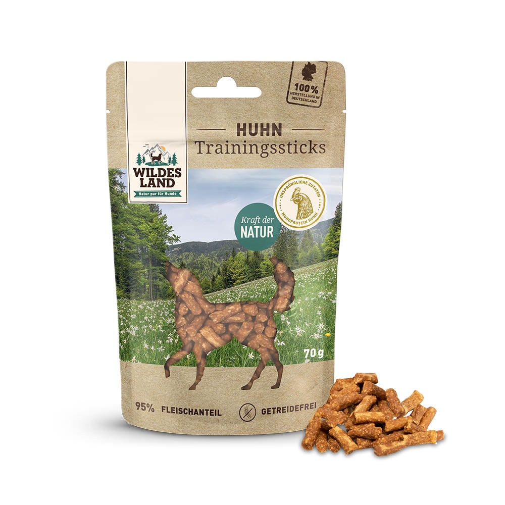Wildes Land - Trainingssticks "Huhn" 70g