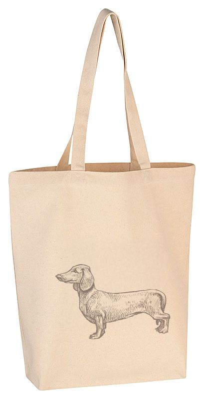 Baumwolltasche - Dackel
