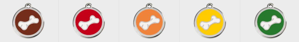 Gravurmarke "Bone" in verschiedenen Farben