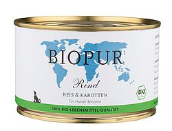 BIOPUR - Nassfutter "Senior Rind" 400g