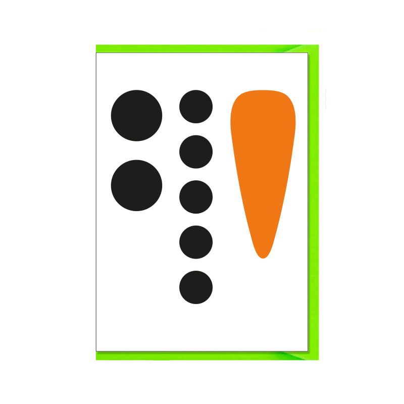 Grußkarte - "Do it yourself Schneemann"