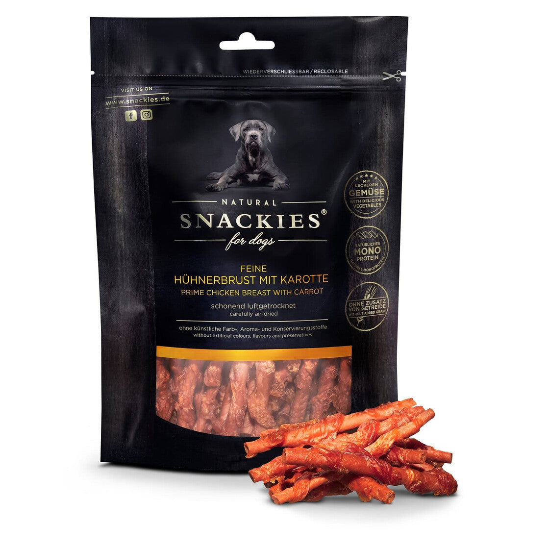 Snackies - Feine Hühnerbrust mit Karotte 180g