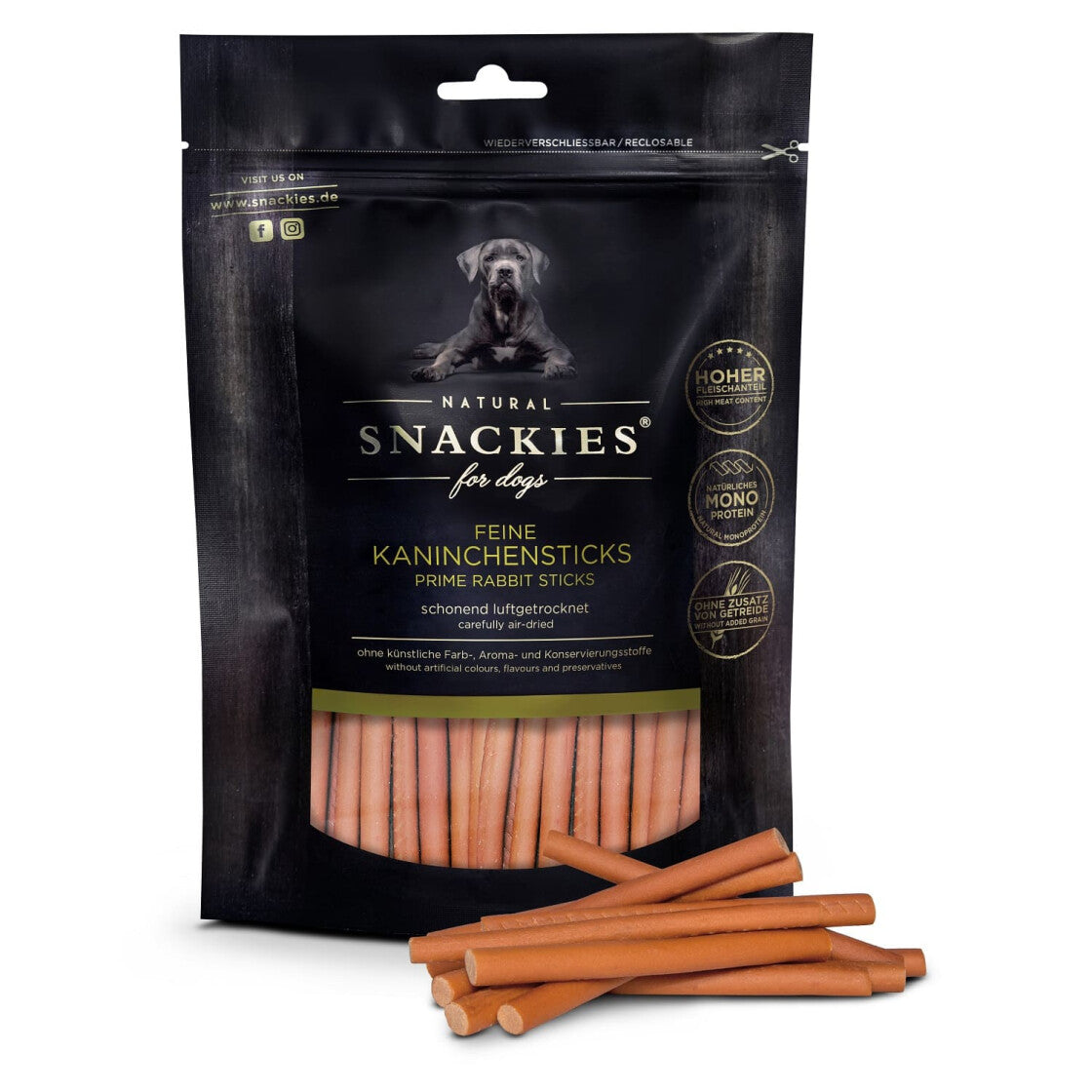 Snackies - Feine Kaninchensticks 170g