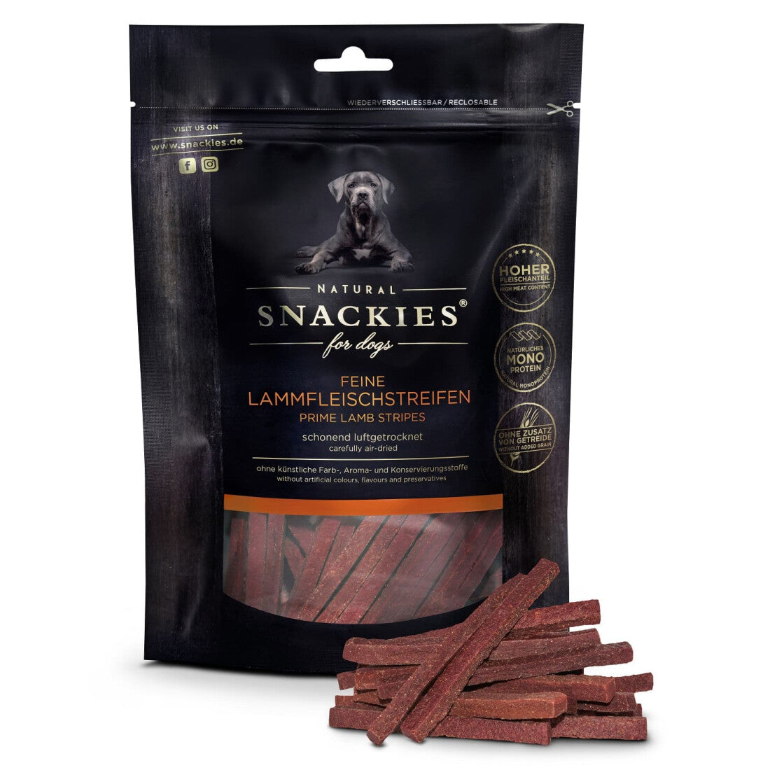 Snackies - Feine Lammfleischstreifen 170g