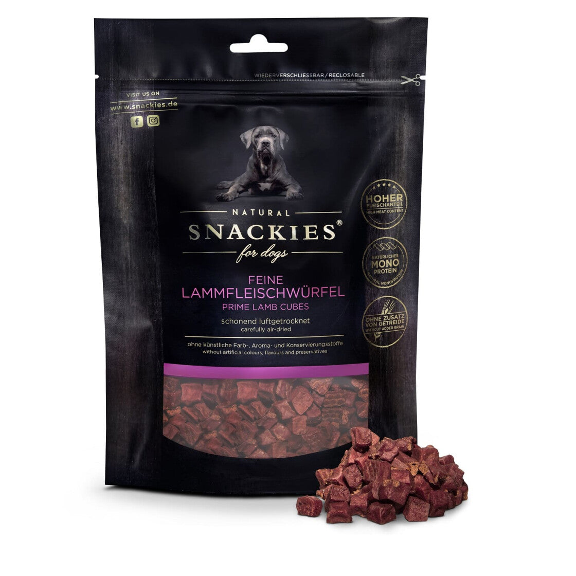 Snackies - Feine Lammfleischwürfel 170g