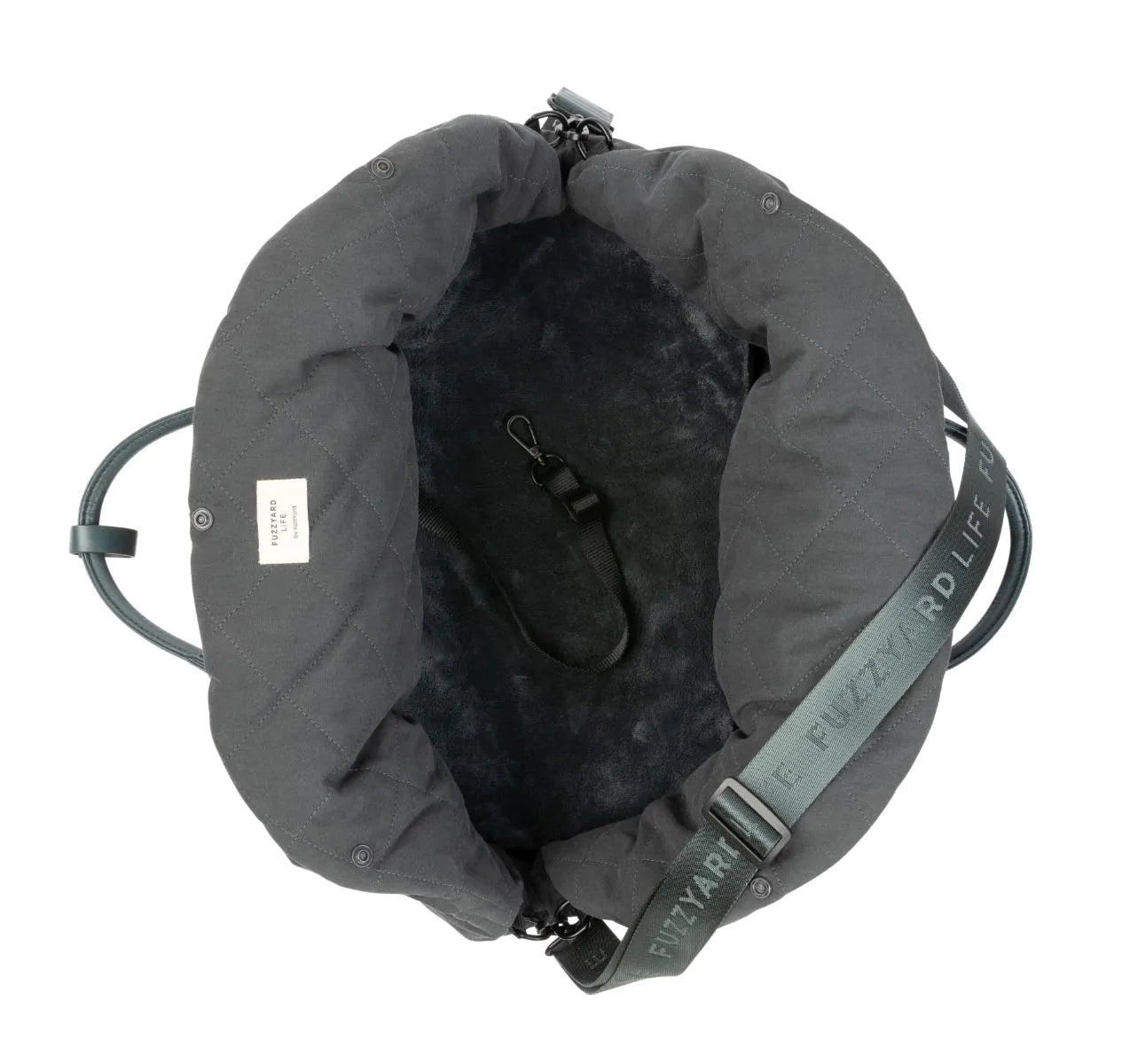 Fuzzyard - Hundetasche und Autositz in grau