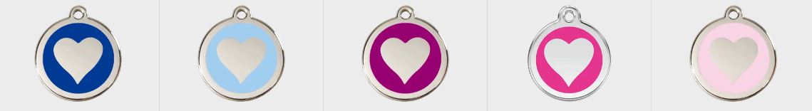 Gravurmarke "Heart" in verschiedenen Farben